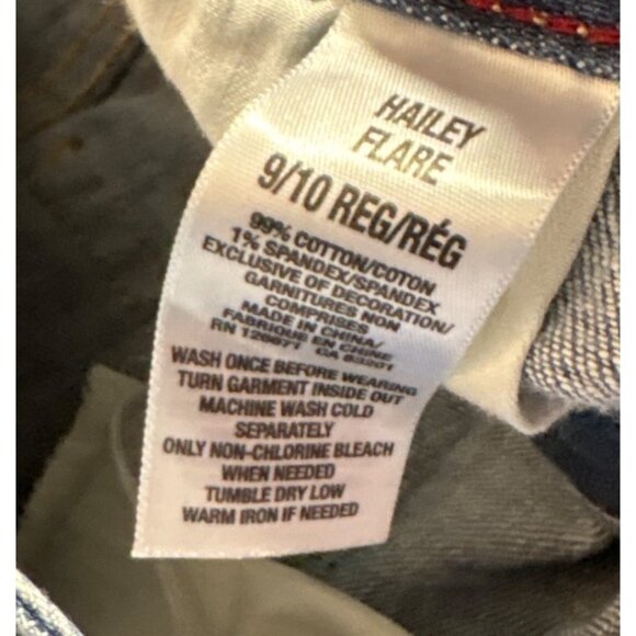 Aeropostale Womens Hailey Flare Denim Jeans Size 9/10 Regular Medium Wash - Picture 6 of 11